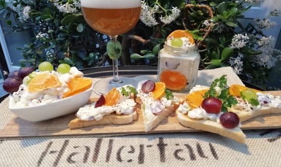 Mandarinen-Käse Brotaufstrich