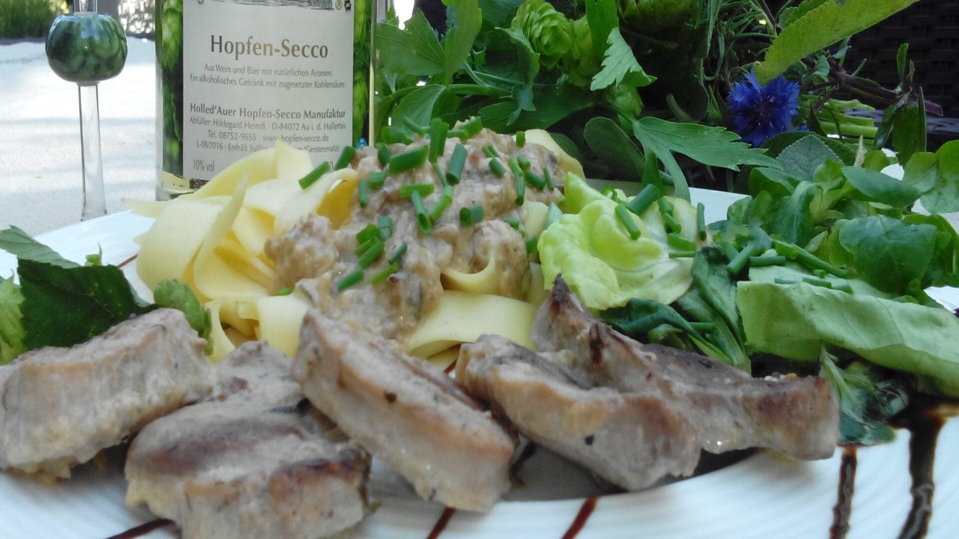 Schweinefilet in Hopfen-Secco